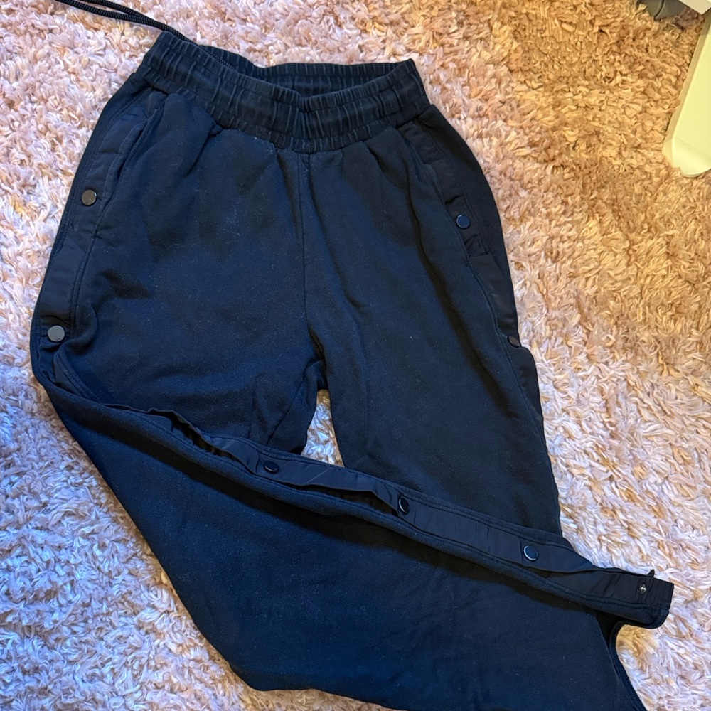 Alo Black Tear Away Button Sweat Pants
